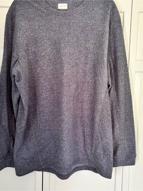Greg Norman Collection Heathered Navy Long-Sleeve fleece Sweater